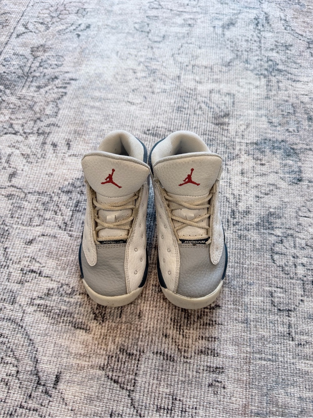 Jordan Toddler White and Red Retro Basketball Shoes